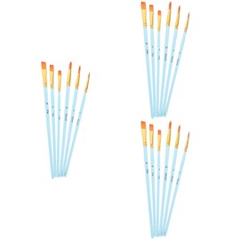 Operitacx Pack of 18 Watercolour Brush Kit Painting Brush Large Wall Brush Painting Brush Nylon Bristles Painting Tools for Oil Painting Tools Round Adjustment Stick Brushes Student Nylon Wool