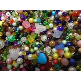 Pack of Random MIxed Assorted Beads, approx 50g by Libbyshouse