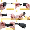 Treela 20 Pcs Extension Cord Plug Replacement Female Extension Cord