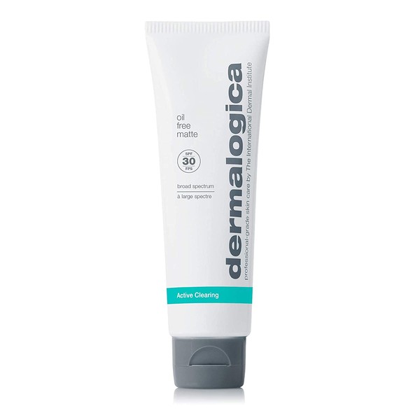Dermalogica Oil Free Matte SPF30 (1.7 Fl Oz) Daily Broad Spectrum Face Sunscreen for Oily and Acne Prone Skin - Absorbs Excess Oils For an All-Day Matte Finish