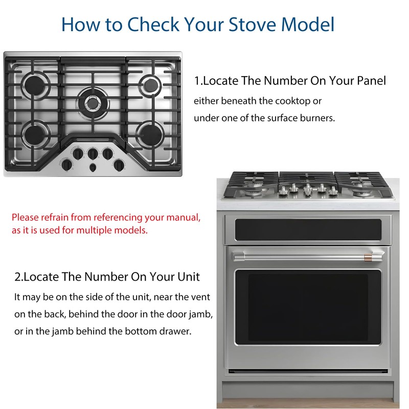bezoku Stove Cover For GE 36 Inch Gas Range Model