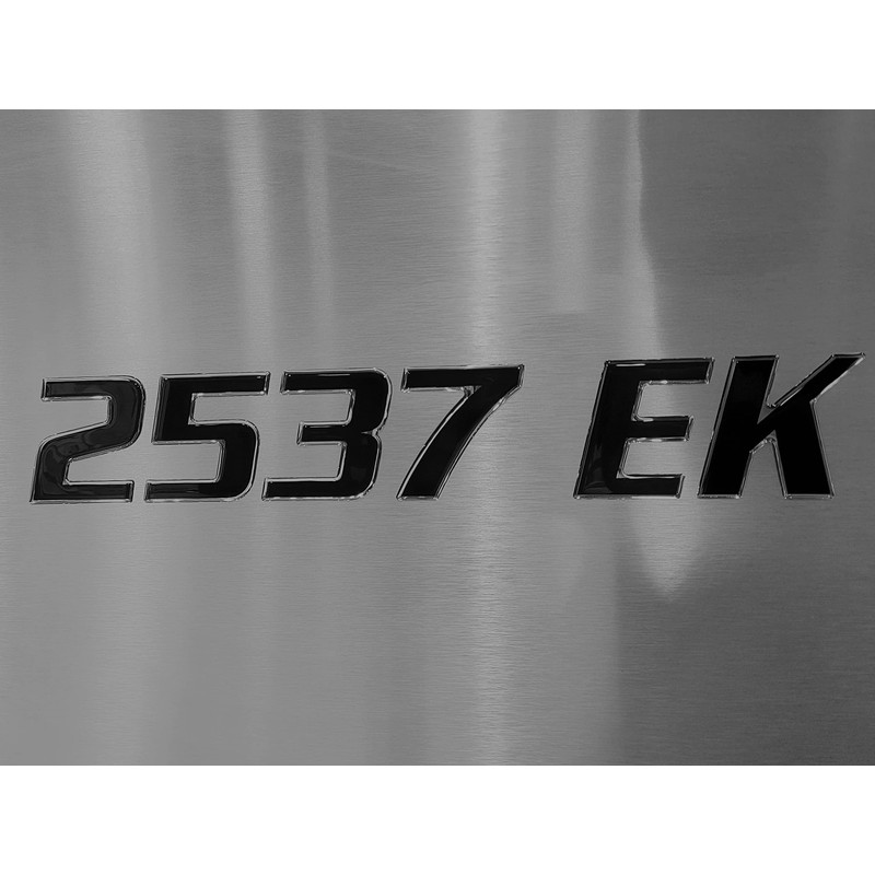 Domed 3D Boat Registration Numbers and Letters Sport Series (Black