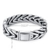 Men's Premium Foxtail Link Chain Bracelet, Stainless Steel