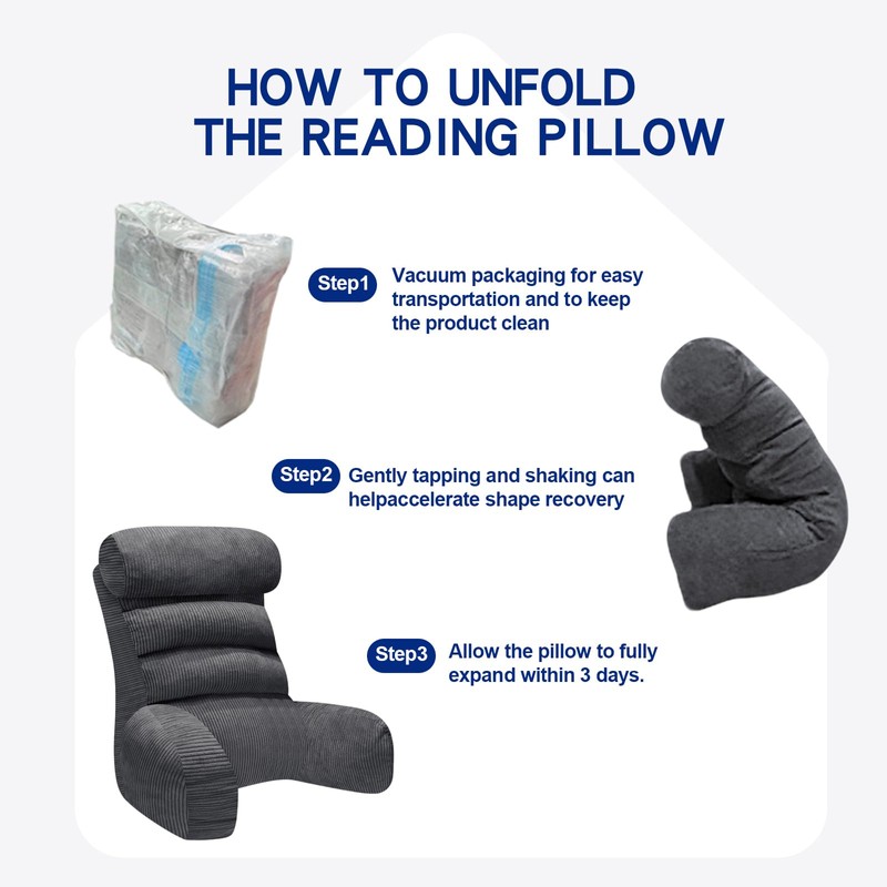 Back Pillow for Bed Sitting Up, Reading Pillow, Extra Large