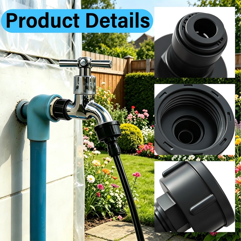 6 Pack 3/4" Female to 1/4" Quick Connect Drip Irrigation