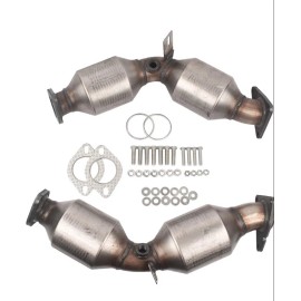 Infiniti Front Left and Right Catalytic Converters Compatible with Infiniti G37 2008-2013
