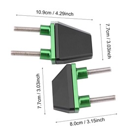 Qiilu 1 Pair Motorcycle Frame Sliders Frame Sliders for Falling Crash Pad Protection for Z800 Z1000 Z750(Green)