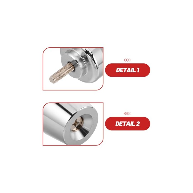 1 Pair Motorcycle Handlebar Weights - M6 Bar End Plugs