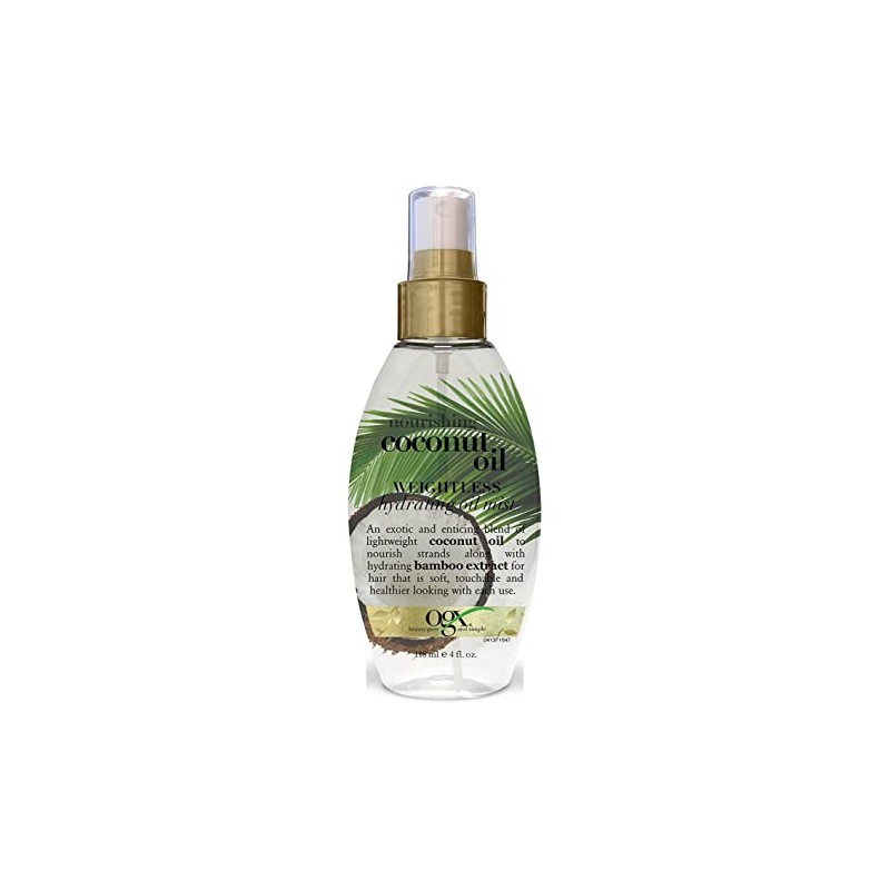 Ogx Coconut Oil Hydrating Oil Mist Weightless 4 Ounce (118ml)