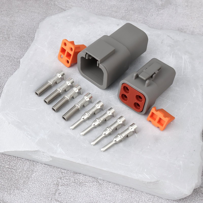 eMagTech 1 Set DTP Series 4-Pin Waterproof Connector DTP04-4P DTP06-4S