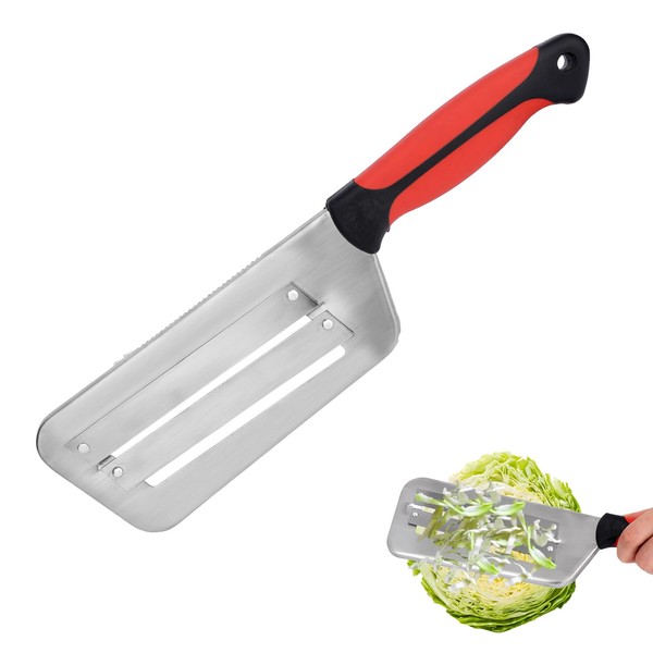 Dual Blade Julienne Cutter, Stainless Steel Cabbage Shredder for Coleslaw
