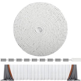 10 Meter Curtain Weights, Durable Curtain Lead Tape, Easy to Install Curtain Lead Wire, Mosquito Net Gauze Curtain Weight Wire for Weighting Curtains, Outdoor and Gurtains, 30g - 10m