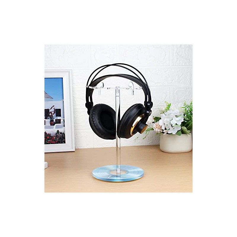 Soporte para auriculares dual (grabación azul/LP)