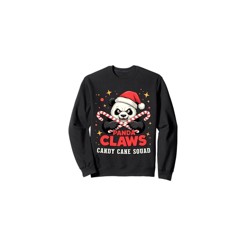 Panda Claws – Candy Cane Squad Christmas Sweatshirt