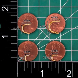 Dr.Fish 100 Pack Fishing Spinner Clevises Easy Spin Brass Clevises Spoon Spinnerbait Lure Making Supplies Spinner Parts Accessoires Freshwater 0.21X0.16