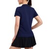 MIER Women's Golf Polo Shirts Collarless Short Sleeve V Neck