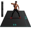 Stepwaver Large Exercise Mat 5'×7', 8mm（1/3") Thick Workout Mat for