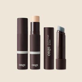 OBGE Objet Natural Cover Foundation + Mood Change Color Lip Balm 2-piece Set / 오브제 내추럴 커버 파운데이션 + 무드 체인지 컬러 립밤 2종 세트