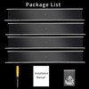 Febwind 4 Pack 24-Inch Long Clear Acrylic Floating Shelves U