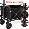 Heavy Duty Foldable Wagon Cart with All-Terrain Wheels – Collapsible