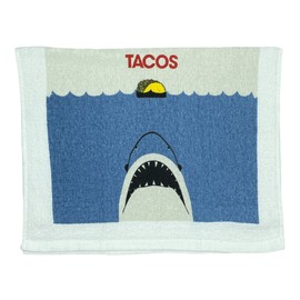 Crazy Dog T-Shirts Tacos Shark Funny Deep Sea Attack Tea Towel