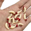 30pcs/kit PVC Maggots Fishing Baits Worms with 8# Hooks Fishing