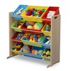 Delta Children Kids Toy Storage Organizer with 12 Plastic Bins