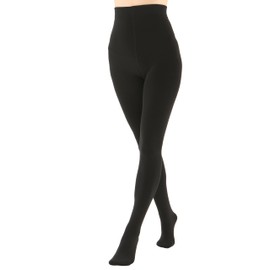 EVERSWE Women's Opaque Fleece Lined Tights, Thermal Tights, black