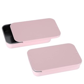 Craft Parts Shop Pill Case Tin Case Slide Can Case Large 3 Pieces (Pink)