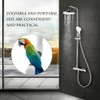 Parrot Bath Perch,Bird Perches Parrot Budgie Foldable Suction Cup Window