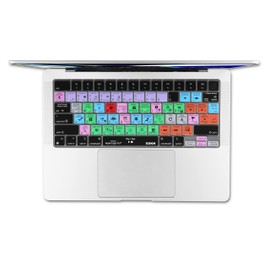 XSKN Logic Pro Shortcut US Layout Silicone Keyboard Cover Skin for 2021 Released MacBook 14 inch A2442 16 A2485 with ( M1 / Max chip ) Liquid Retina XDR Display Touch ID, K-398
