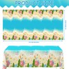 AIBIIN 3Pcs Summer Tablecloths Beach Theme Disposable Tablecloth Hawaiian Birthday