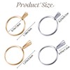 URROMA 4Pcs Wedding Ring Try-On Tool Ring, Gemstone Holder Ring