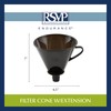 RSVP Manual Drip Coffee Filter Cone for Carafes or Thermos