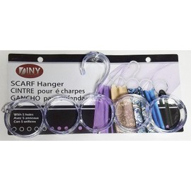 DINY Home & Bath Scarf Hanger Multifunction 5 Snag Free Holes Durable Plastic