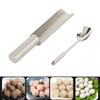 Meatball Maker with Cutting Spoon Stainless Steel Meat Baller Spoon