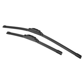 X AUTOHAUX 2pcs 24"+16" Silicone Front Windshield Wiper Blade for Nissan Rogue 2014-2017 Windscreen Wiper OE Replacement Set All-Seasons J/U Hook