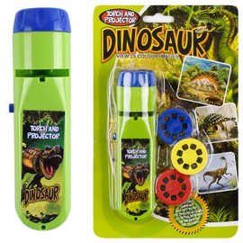 Georgie Porgy Children Projector Toys Educational Science Set Wall Ceiling Tent Torch Toddler Flashlight for Kids Gifts for Boys Girls (Dinosaur)