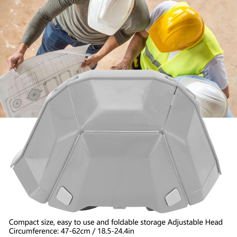 Foldable Helmet, High Strength Plastic, Head Safety Hat, with Foldable