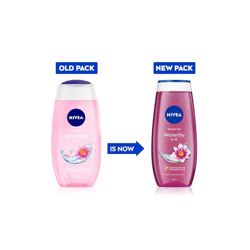 Nivea Bath Care Shower Water Lily Oil, 250ml