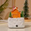 Christmas Village Houses, Christmas Collectible Buildings Decoration Musical Christmas Village
