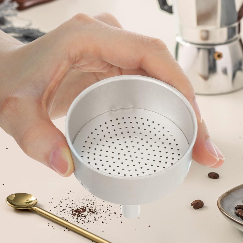 Embudo para olla Moka, embudo de repuesto para cafetera, 6