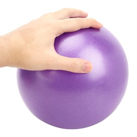 Dpofirs Mini Pelota de Yoga, 25 cm Pilates Bolas de Fitness para el Embarazo Frosted es compresivo a Prueba de explosiones para Masaje de Cuello Promueve la Quema(28 * 10 * 3cm-Púrpura)