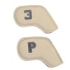 10PCS Golf Head Protective Covers Waterproof PU Material Golf Putter