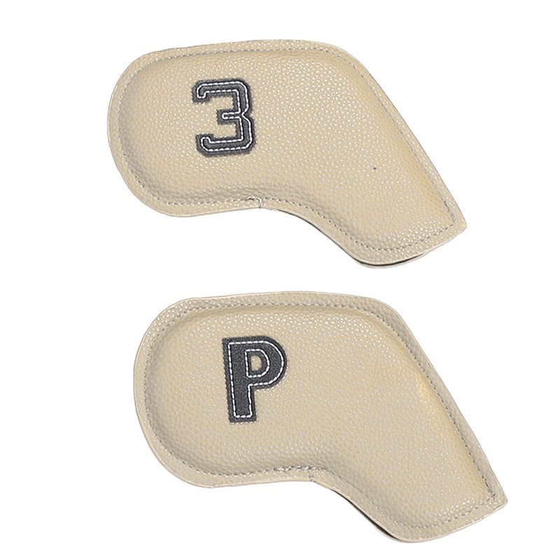 10PCS Golf Head Protective Covers Waterproof PU Material Golf Putter