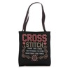 Cross Stitch Funny Sewing Quilting Stitching Tote Bag