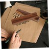 Operitacx Pack of 2 Bamboo Calligraphy Ruler Table Paperweight Chinese
