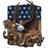 Don't Tread ON ME with Eagle and American Flag Sticker Bumper Sticker Toolbox Sticker Laptop Sticker