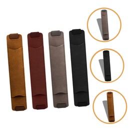 STOBOK Adjustable Elastic Band Leather Pen Protector for Notebook Pen Holder Case Scratch-Proof and for Men Women