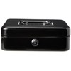 5 Star Facilities Cash Box with 5-compartment Tray Steel Spring